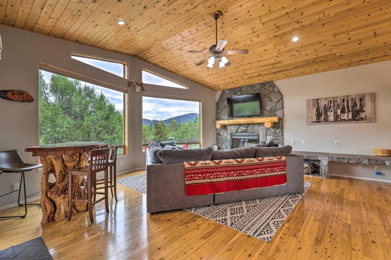 Elkwood Lodge Star Valley Cabin With Hot Tub Payson Exterior foto