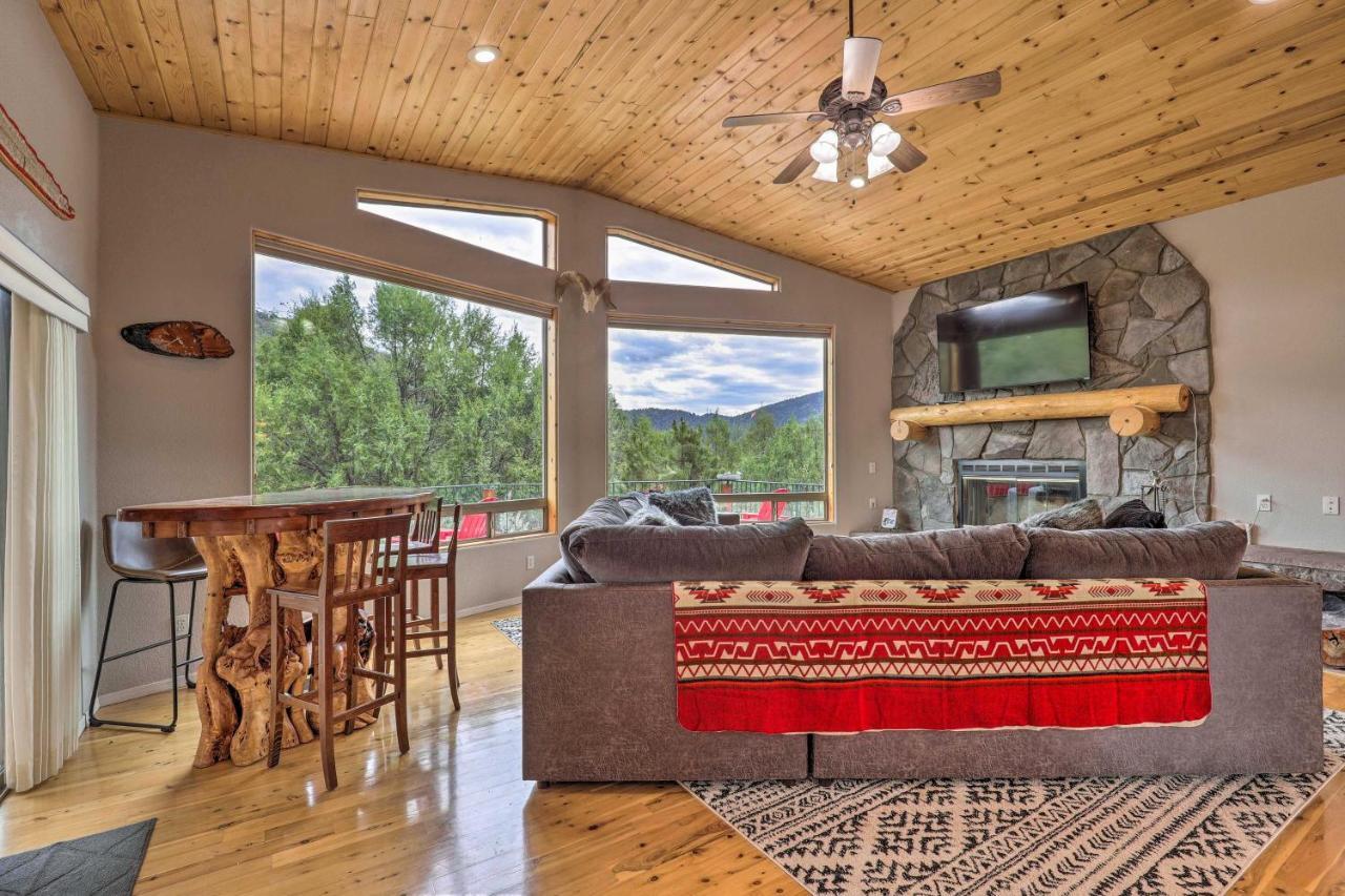 Elkwood Lodge Star Valley Cabin With Hot Tub Payson Exterior foto